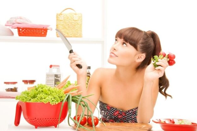 Cooking according to the principles of known diets to lose 7 kg of weight per week